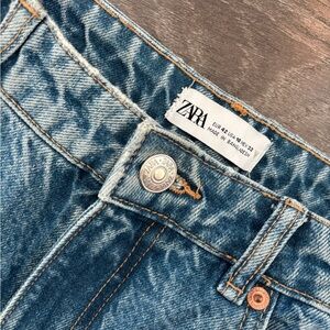 Zara Blue Straight Leg Jeans Size 10